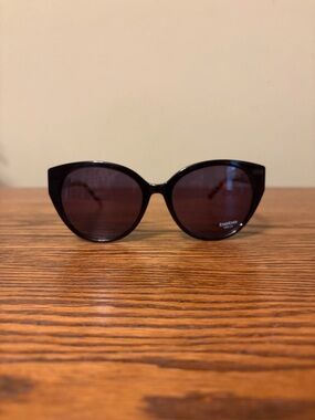 Bebe Black Cat-Eye Sunglasses with Dark Lenses BB7243